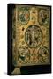 Gospel Cover, Gold with Repousse and Enamel Decoration, Set with Jewels, Russian, 12th Century-null-Stretched Canvas