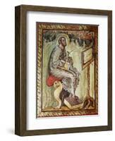 Gospel of Ebbo, France, 9th, Saint Luke Evangelist-null-Framed Giclee Print