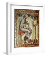 Gospel of Ebbo, France, 9th, Saint Luke Evangelist-null-Framed Giclee Print