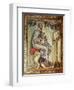 Gospel of Ebbo, France, 9th, Saint Luke Evangelist-null-Framed Giclee Print