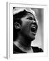 Gospel Singer Mahalia Jackson Singing at 'Prayer Pilgrimage for Freedom'-Paul Schutzer-Framed Premium Photographic Print