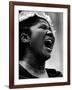 Gospel Singer Mahalia Jackson Singing at 'Prayer Pilgrimage for Freedom'-Paul Schutzer-Framed Premium Photographic Print