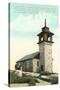 Gosport Church, Isle of Shoals, New Hampshire-null-Stretched Canvas