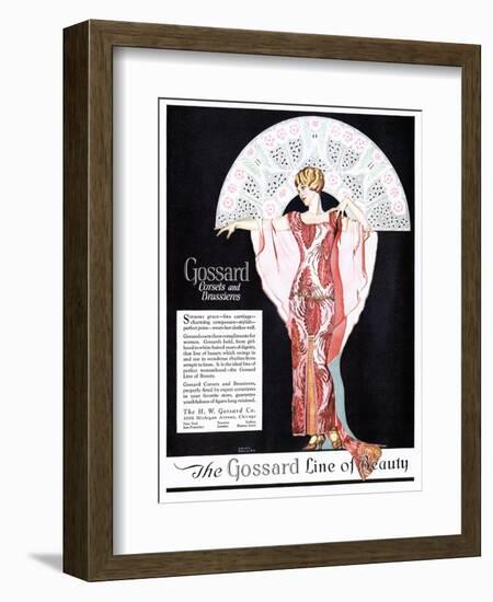 Gossard, Womens Corsets Underwear Girdles Bras, USA, 1920-null-Framed Giclee Print