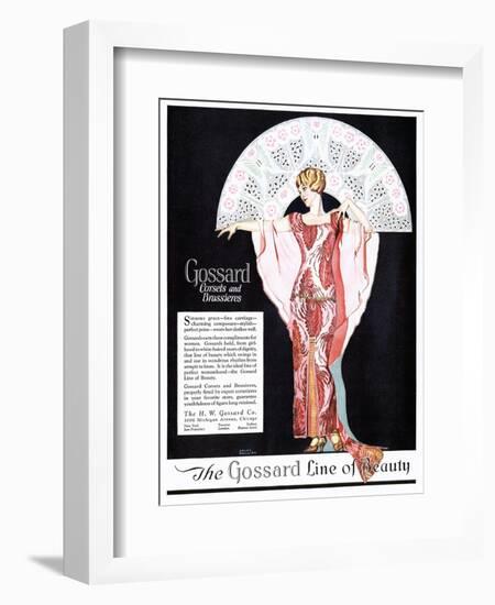 Gossard, Womens Corsets Underwear Girdles Bras, USA, 1920-null-Framed Giclee Print