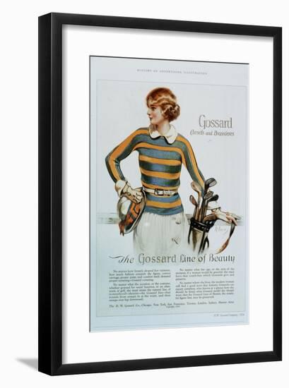 Gossard, Womens Underwear Golf, USA, 1920-null-Framed Giclee Print