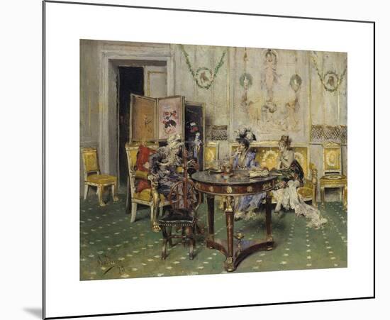 Gossip, 1873-Giovanni Boldini-Mounted Premium Giclee Print