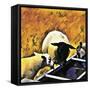 Gossip At Break Time-Dorothy Berry-Lound-Framed Stretched Canvas