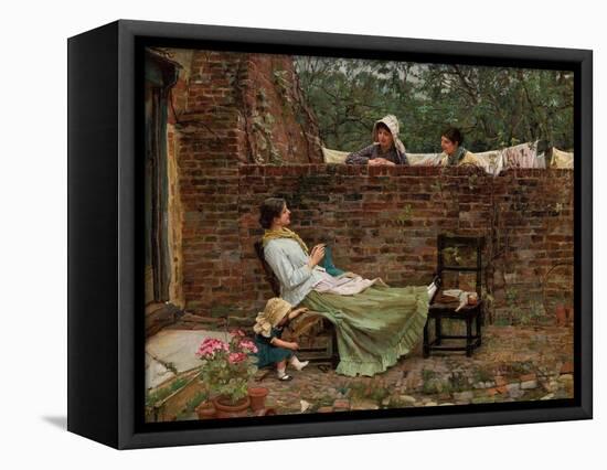 Gossip, C. 1885-John William Waterhouse-Framed Stretched Canvas