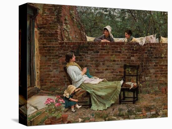 Gossip, C. 1885-John William Waterhouse-Stretched Canvas