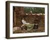 Gossip, C. 1885-John William Waterhouse-Framed Giclee Print