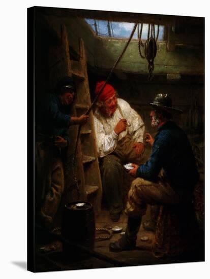 Gossip in the Hold, C1843-C1886-John Morgan-Stretched Canvas