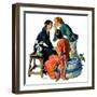 "Gossiping,"December 5, 1931-John LaGatta-Framed Giclee Print