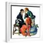 "Gossiping,"December 5, 1931-John LaGatta-Framed Giclee Print