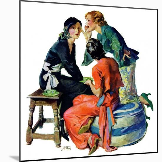 "Gossiping,"December 5, 1931-John LaGatta-Mounted Giclee Print