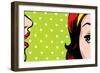 Gossiping Women, Comic Books Style-lavitrei-Framed Art Print