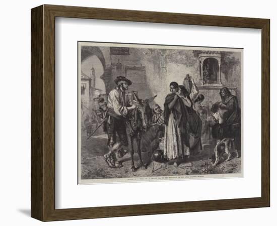 Gossips at a Well-John Phillip-Framed Giclee Print