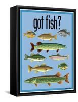 Got Fish-Mark Frost-Framed Stretched Canvas