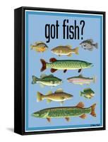 Got Fish-Mark Frost-Framed Stretched Canvas