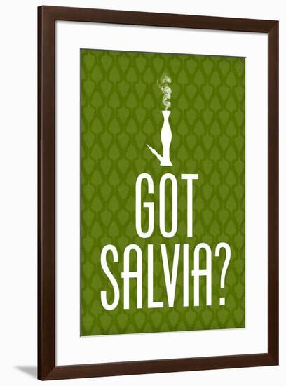 Got Salvia? Green Smoking Poster Print-null-Framed Poster