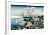 Goten-Yama-Hill. Shinagawa on the Tokaido Road-Katsushika Hokusai-Framed Art Print