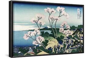 Goten-Yama-Hill. Shinagawa on the Tokaido Road-Katsushika Hokusai-Framed Art Print