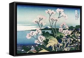 Goten-Yama-Hill. Shinagawa on the Tokaido Road-Katsushika Hokusai-Framed Stretched Canvas