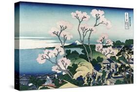 Goten-Yama-Hill. Shinagawa on the Tokaido Road-Katsushika Hokusai-Stretched Canvas