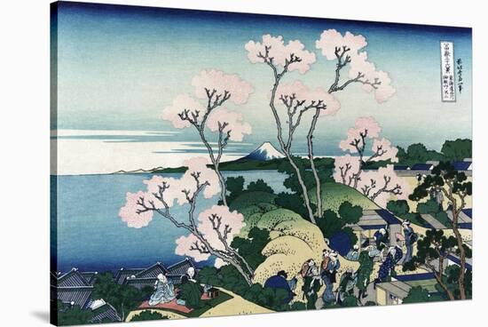 Goten-Yama-Hill. Shinagawa on the Tokaido Road-Katsushika Hokusai-Stretched Canvas