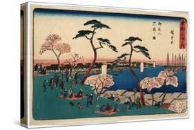 Gotenyama Hanazakari No Zu-Utagawa Hiroshige-Stretched Canvas