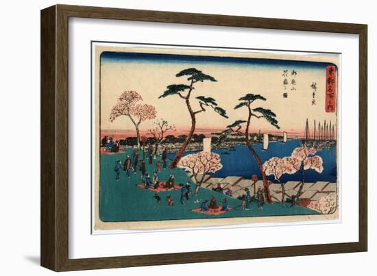 Gotenyama Hanazakari No Zu-Utagawa Hiroshige-Framed Giclee Print