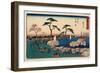 Gotenyama Hanazakari No Zu-Utagawa Hiroshige-Framed Giclee Print