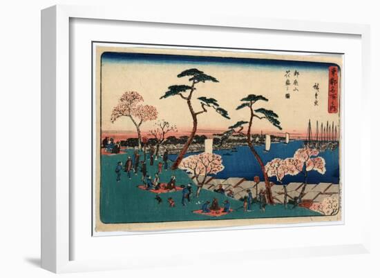 Gotenyama Hanazakari No Zu-Utagawa Hiroshige-Framed Giclee Print