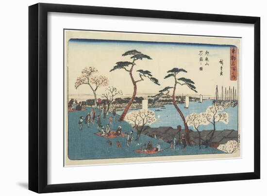 Gotenyama Hill in Bloom, 1830-1844-Utagawa Hiroshige-Framed Giclee Print