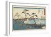 Gotenyama Hill in Bloom, 1830-1844-Utagawa Hiroshige-Framed Giclee Print