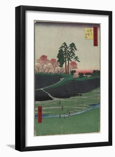 Gotenyama Hill, Shinagawa, April 1856-Utagawa Hiroshige-Framed Giclee Print