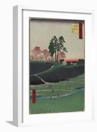 Gotenyama Hill, Shinagawa, April 1856-Utagawa Hiroshige-Framed Giclee Print