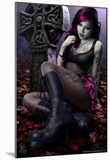 Goth Girl-Tom Wood-Mounted Poster
