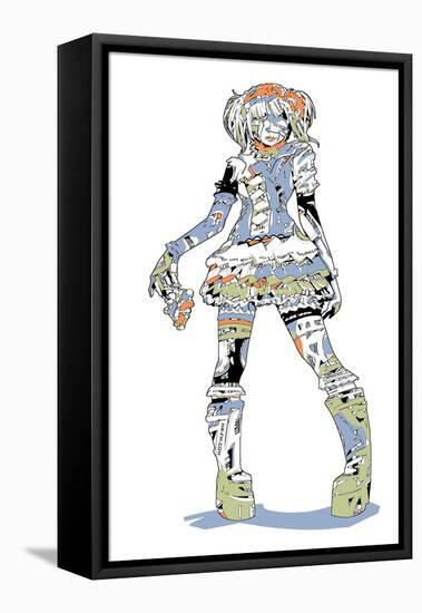 Goth Lolita-HR-FM-Framed Stretched Canvas