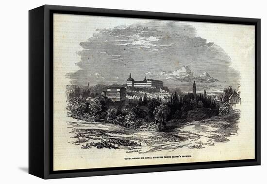 Gotha, engraved by W.J. Linton, from 'The Illustrated London News', 16th August 1845-Anton Schantz-Framed Stretched Canvas