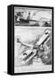 Gotha Giant Biplane, WW1 Diagram-S.W. Clatworthy-Framed Stretched Canvas