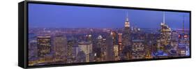 Gotham City Pano-Moises Levy-Framed Stretched Canvas