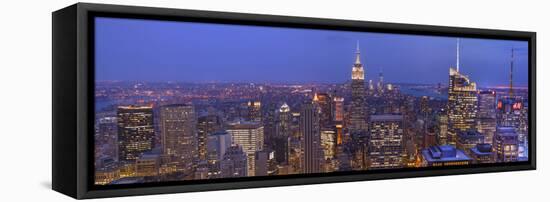 Gotham City Pano-Moises Levy-Framed Stretched Canvas