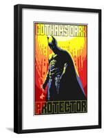 Gothams Guardian-Cristian Mielu-Framed Art Print