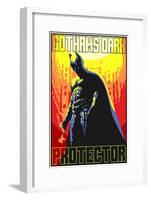 Gothams Guardian-Cristian Mielu-Framed Art Print