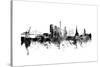 Gothenburg Sweden Skyline-Michael Tompsett-Stretched Canvas