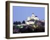 Gothic 15th Century Castle at Dusk, Trencin, Trencin Region, Slovakia-Richard Nebesky-Framed Photographic Print