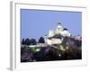 Gothic 15th Century Castle at Dusk, Trencin, Trencin Region, Slovakia-Richard Nebesky-Framed Photographic Print