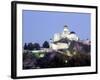 Gothic 15th Century Castle at Dusk, Trencin, Trencin Region, Slovakia-Richard Nebesky-Framed Photographic Print