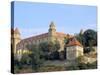 Gothic 15th Century Castle Dominates Bratislava at Dusk, Bratislava, Slovakia-Richard Nebesky-Stretched Canvas